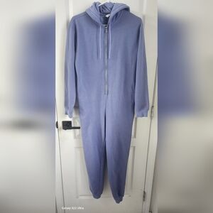 Fabletics Lavender Zip-Up Jumpsuit